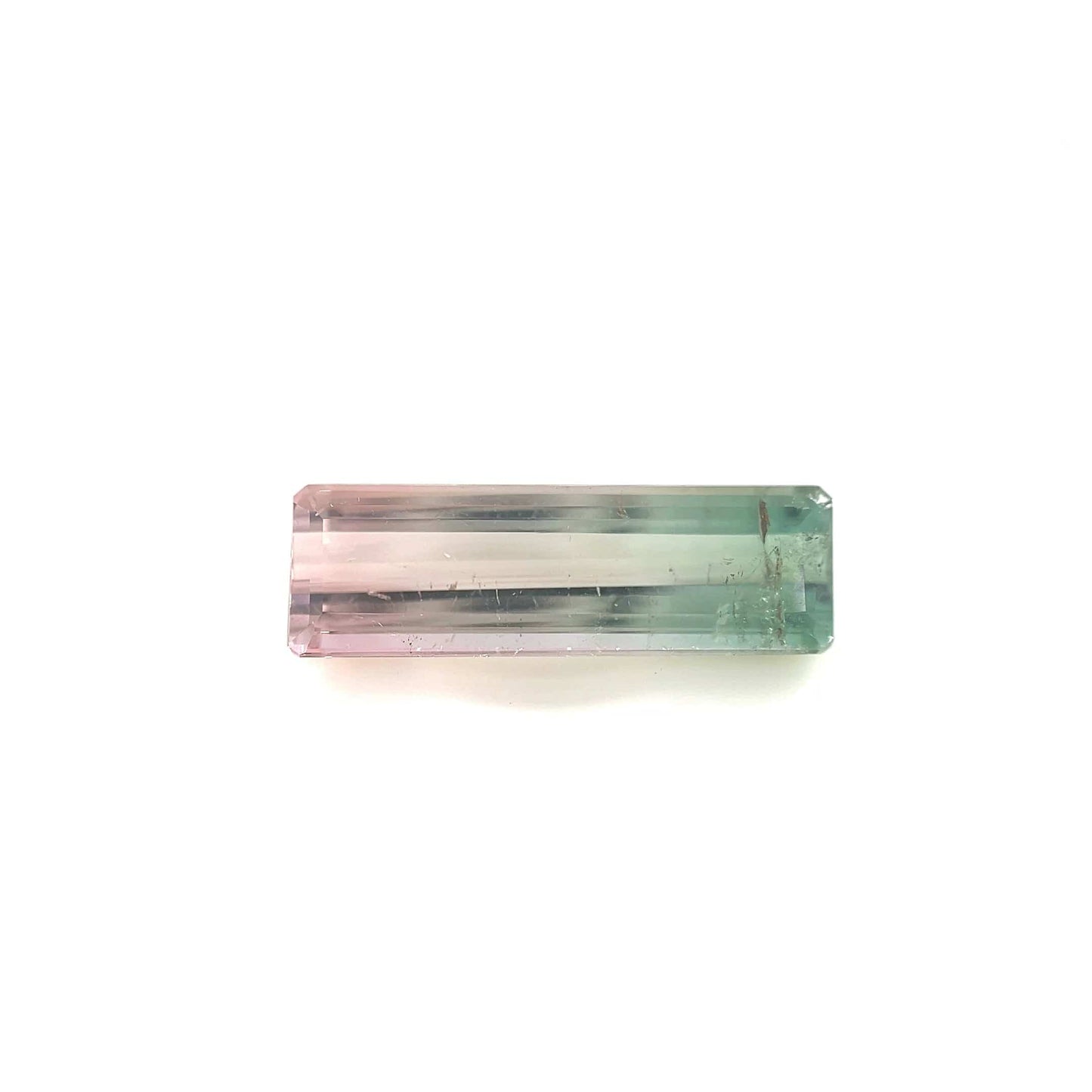 5.30 Carats Emerald 19.20x6.40x4.60 Natural Bi-Color Tourmaline