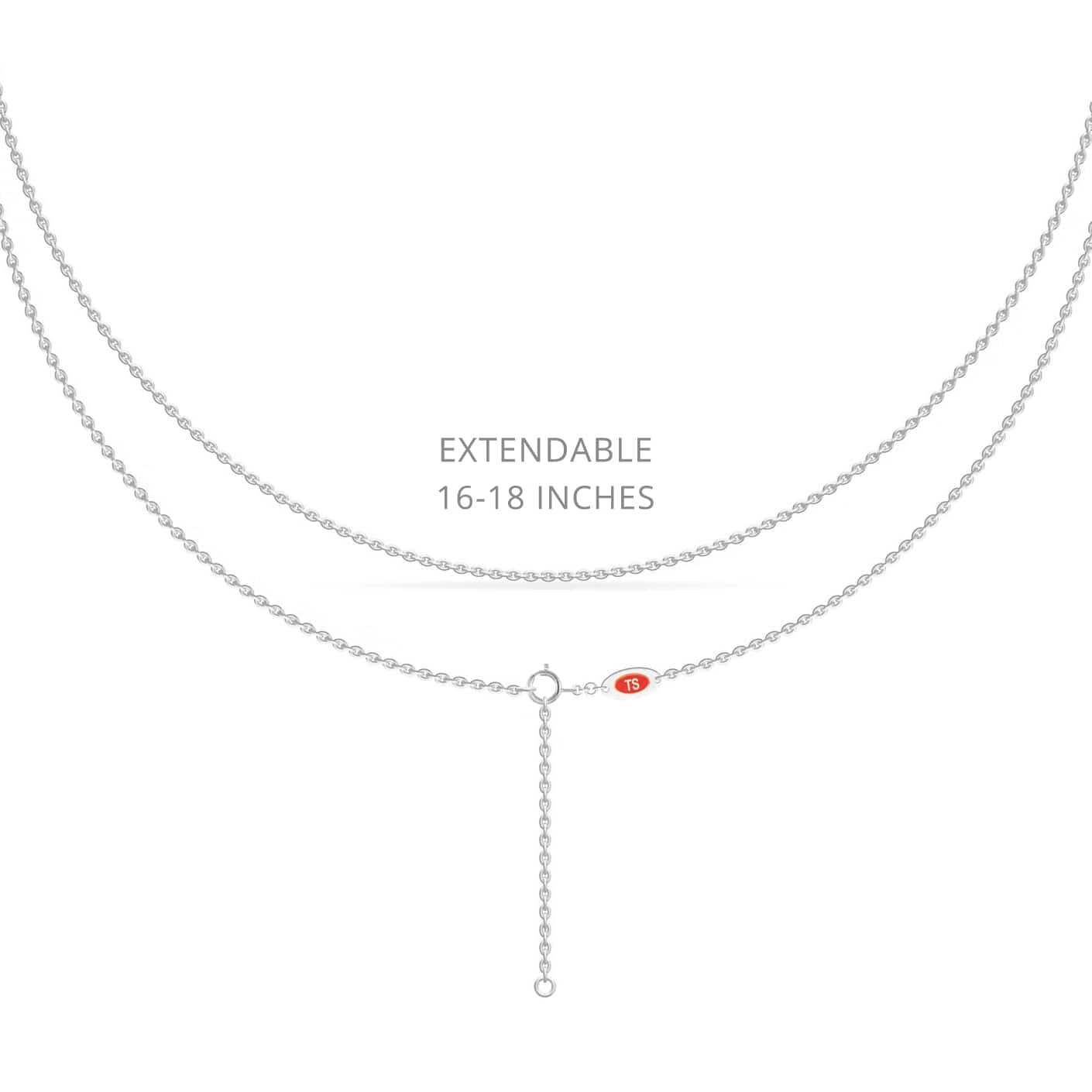 A Initial Dripping Diamond Pendant Necklace - Asher