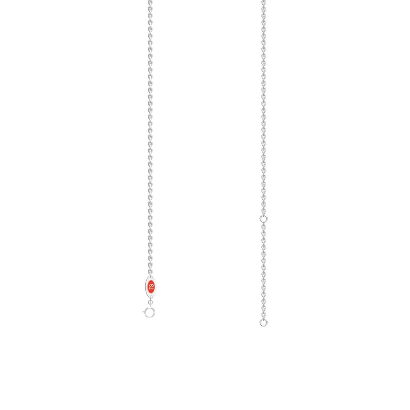 A Initial Dripping Diamond Pendant Necklace - Asher