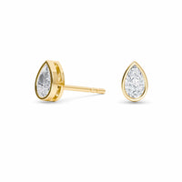 Lab Diamond Earrings - Bezel Set - Zola