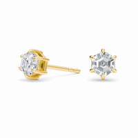 Lab Diamond Earrings - Six Prong - Tina