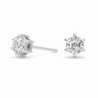 Lab Diamond Earrings - Six Prong - Tina