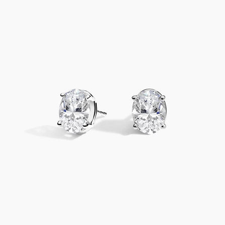 Lab Diamond Earrings - Four Prong - Lainey