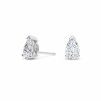 Lab Diamond Earrings - Three Prong - Anvika