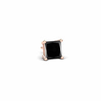 Black Diamond 5mm Single Stud Earrings - 4 Prong - Carina