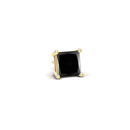 Black Diamond 5.5mm Single Stud Earrings - 4 Prong - Carina