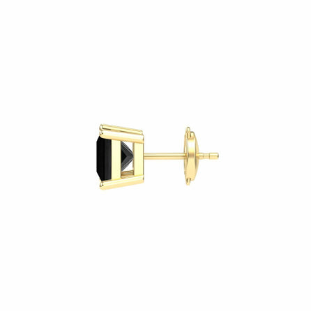Black Diamond 5.5mm Single Stud Earrings - 4 Prong - Carina