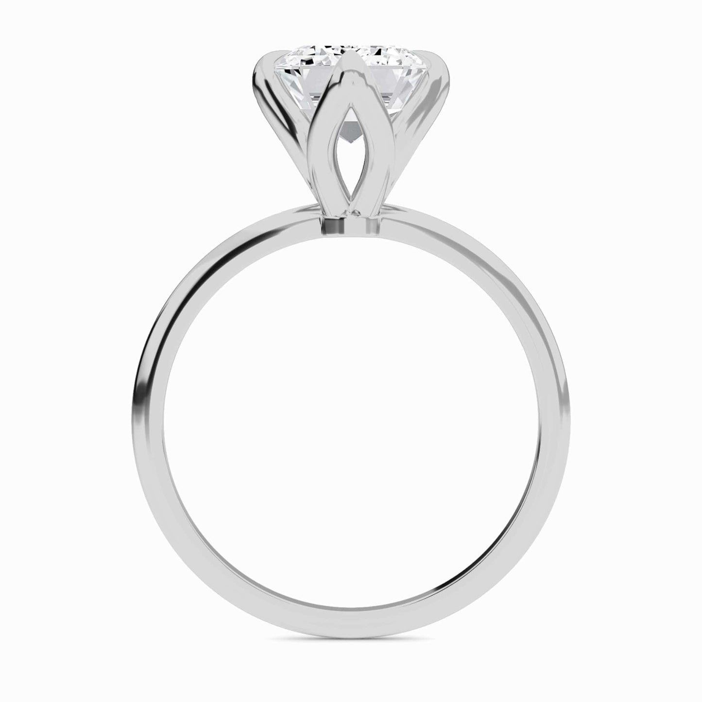 Emerald Solitaire Certified Lab Diamond Engagement Ring - Srimayi