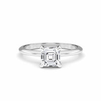 White Diamond Classic Solitaire Diamond Engagement Ring - Faith