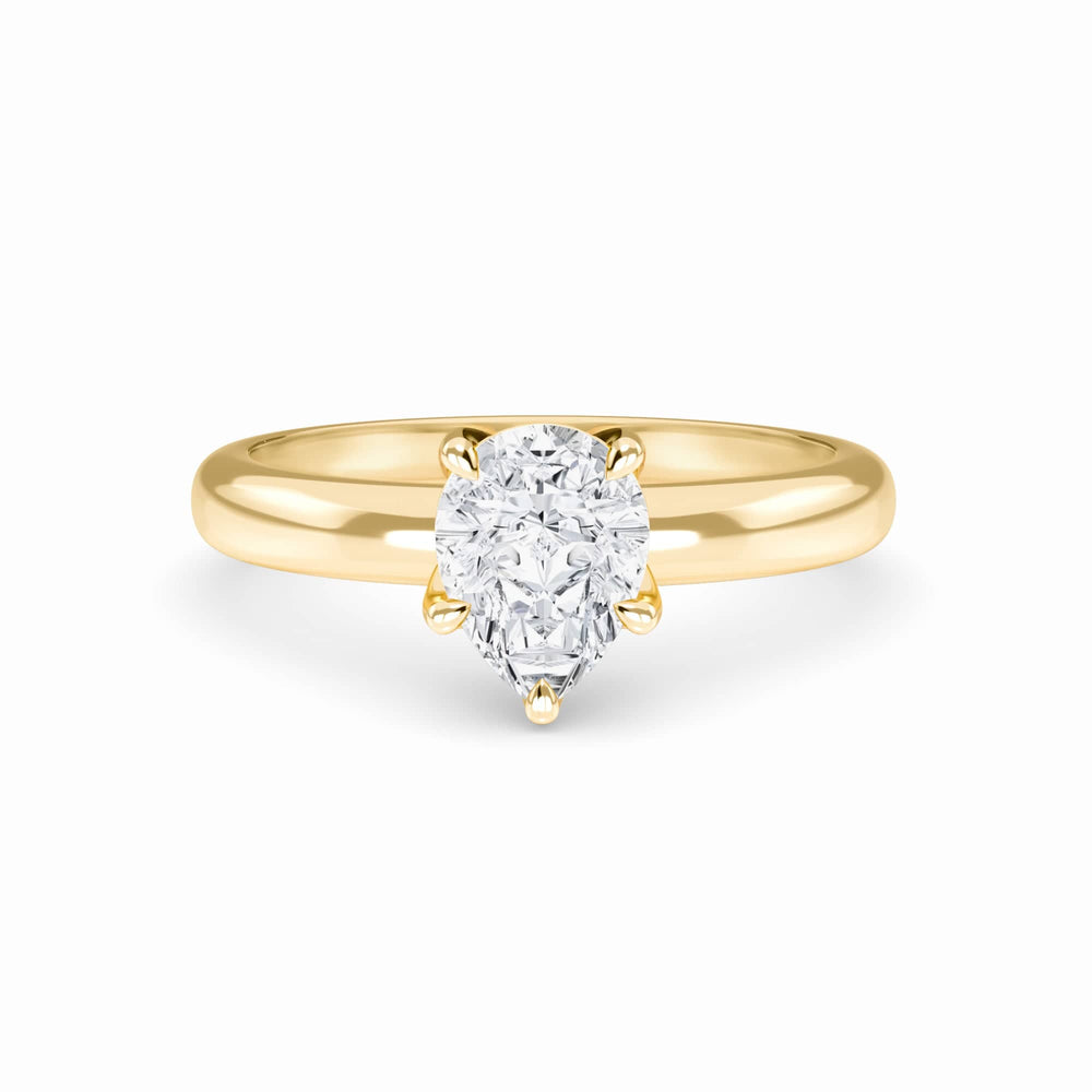 White Diamond Classic 6-Prong Solitaire Engagement Ring