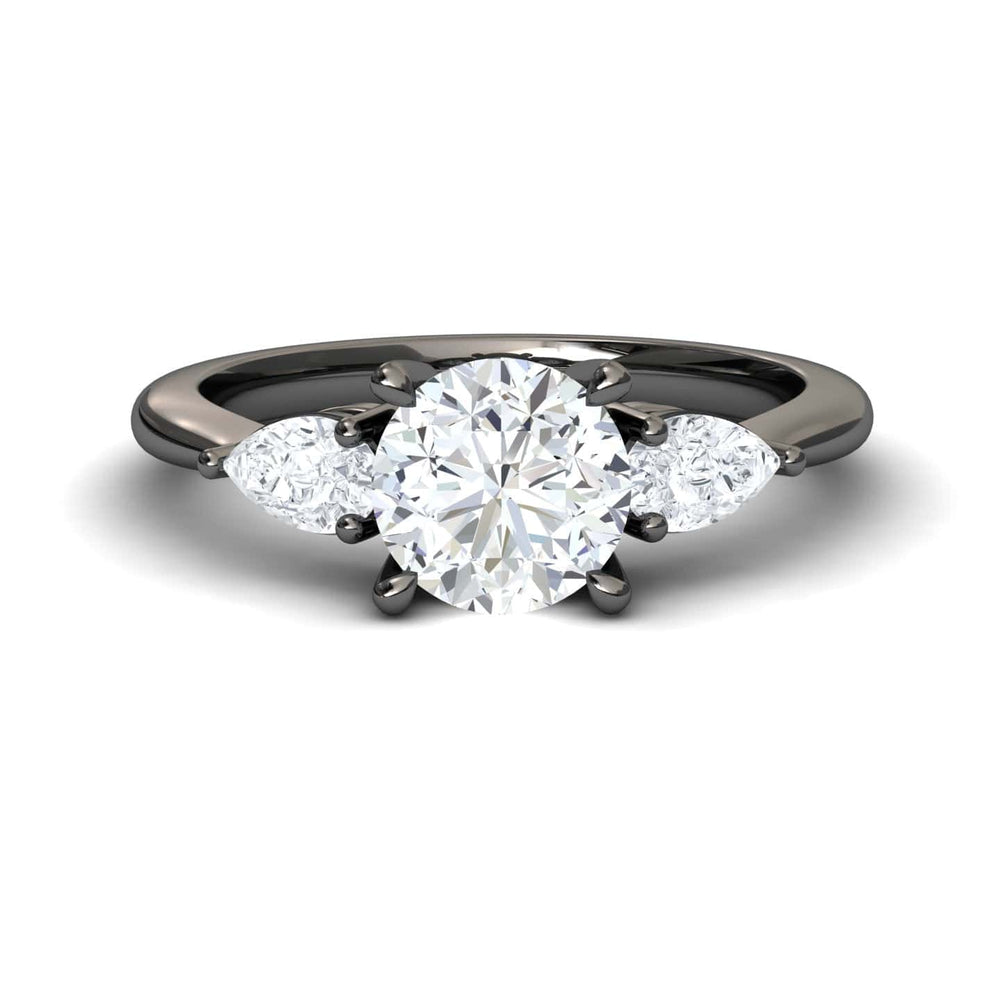 White Diamond Classic Three Stone Engagement Ring