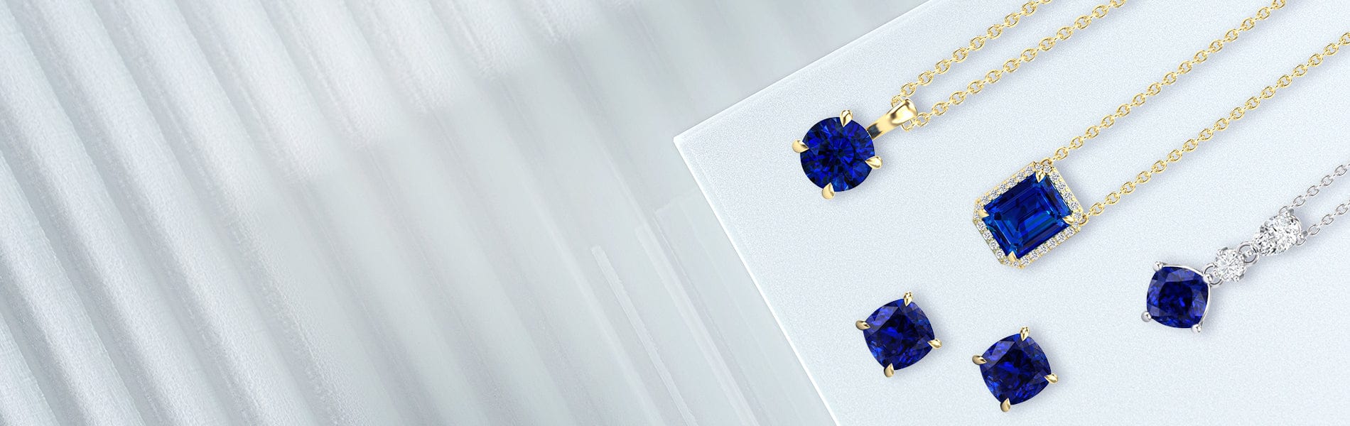 Lab Grown Sapphire Jewelry