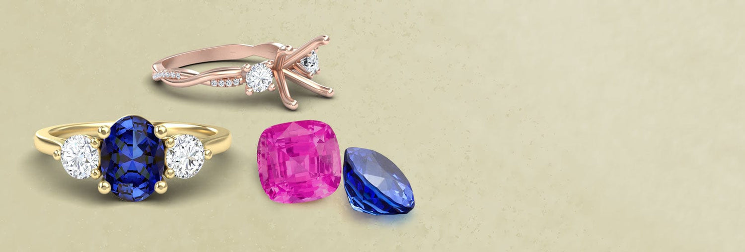 Design Your Own Lab Grown Sapphire Rings