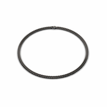 Black Diamond 1.3mm Eternity Bangle Bracelet - Alejandra