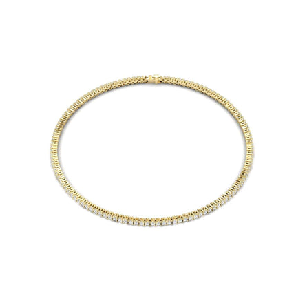 White Diamond 1.3mm Eternity Bangle Bracelet - Alejandra