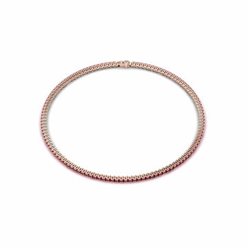 Ruby 1.3mm Eternity Bangle Bracelet - Alejandra