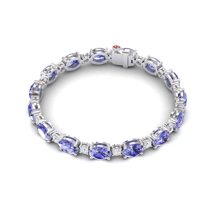 Tanzanite & Diamond Tennis Bracelet - Sylvie