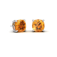 Citrine Stud Earrings - Deborah