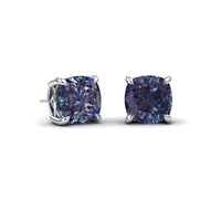 Lab Grown Alexandrite Stud Earrings - Deborah