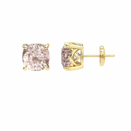 Morganite Stud Earrings - Deborah