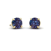Lab Grown Alexandrite Stud Earrings - Gauri