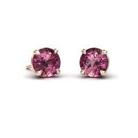 Pink Tourmaline Stud Earrings - Gauri