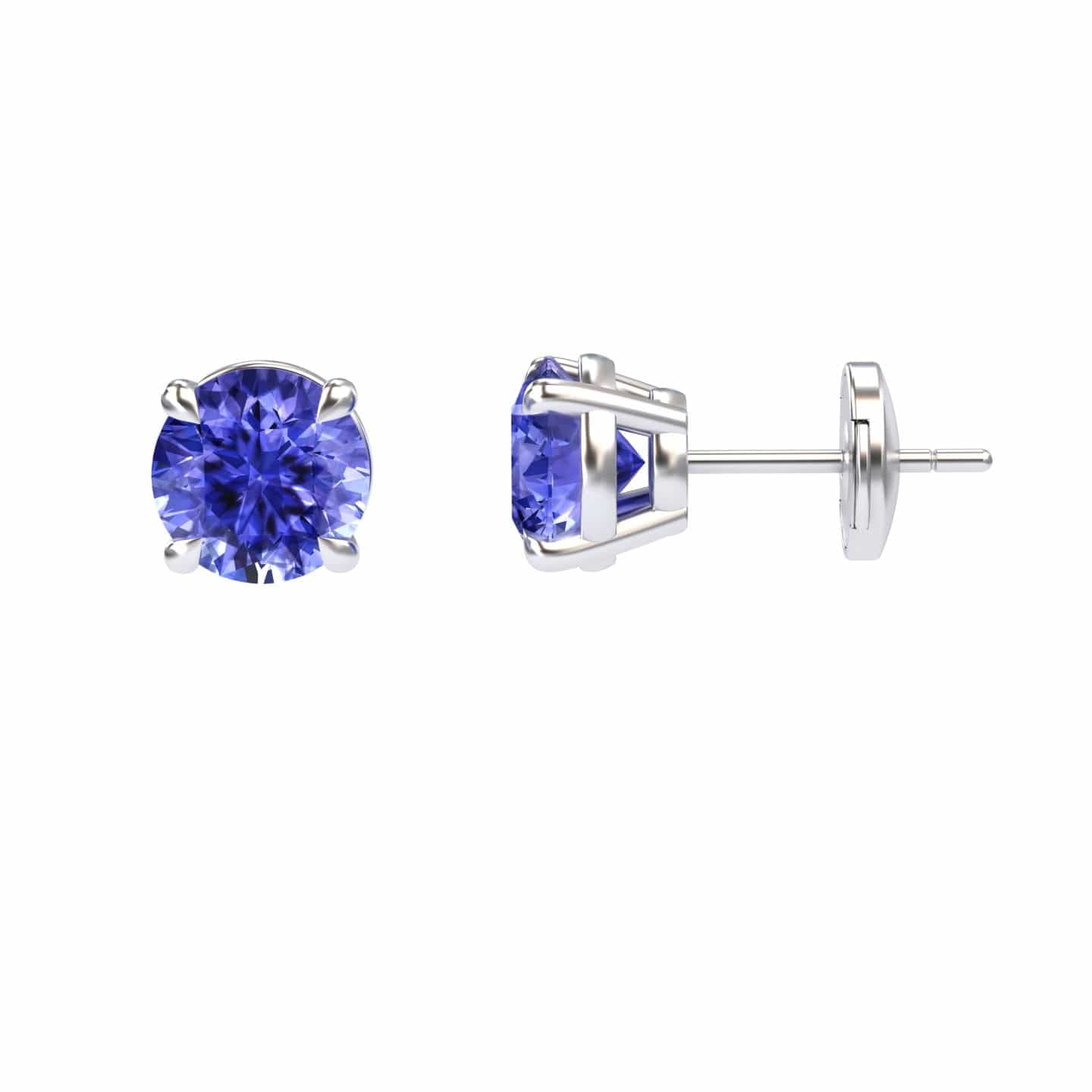 Tanzanite Stud Earrings - Gauri