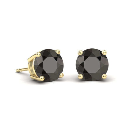 Black Diamond 2Cts Stud Earrings - Helena
