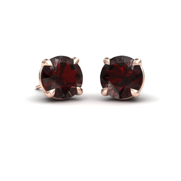 Garnet Stud Earrings - Helena