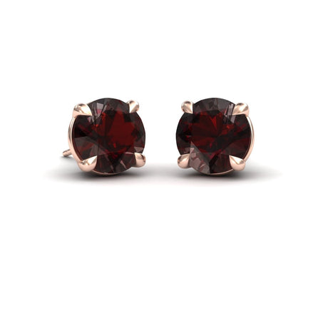 Garnet Stud Earrings - Helena