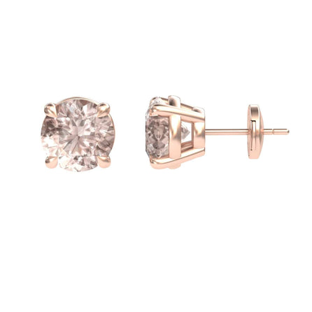Morganite Stud Earrings - Helena