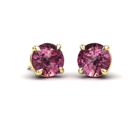 Pink Tourmaline Stud Earrings - Helena