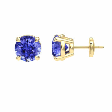 Tanzanite Stud Earrings - Helena