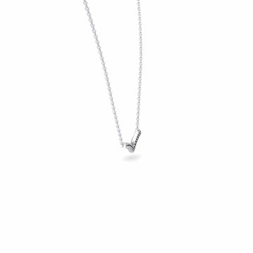 Black Diamond Chevron Bar Necklace - Samara