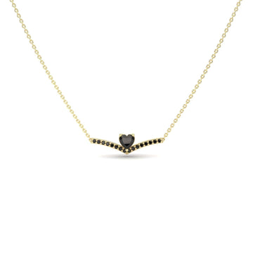 Black Diamond Chevron Necklace - Summer