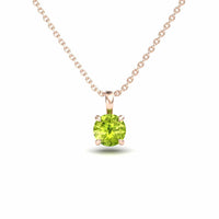 Peridot Solitaire Necklace - Aaradhya