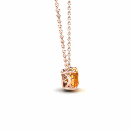 Citrine Solitaire Necklace - Breanna