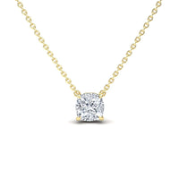 Moissanite Solitaire Necklace - Breanna