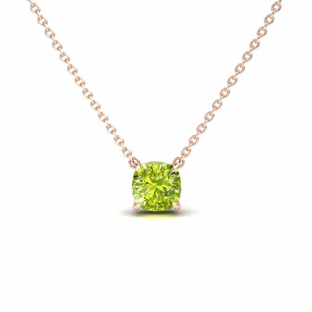 Peridot Solitaire Necklace - Breanna