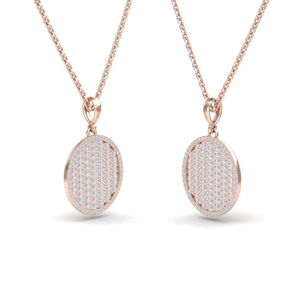 White Diamond Dual-Tone Necklace - Ciara