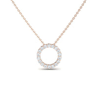 White Diamond Circle Necklace - Ivanka