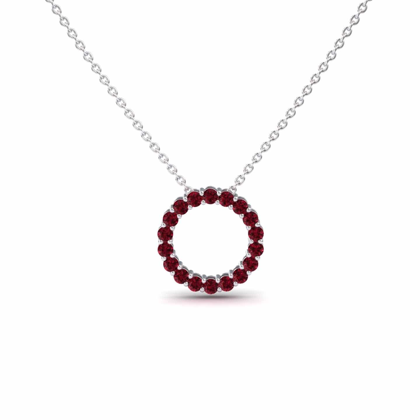 Ruby Circle Necklace - Ivanka