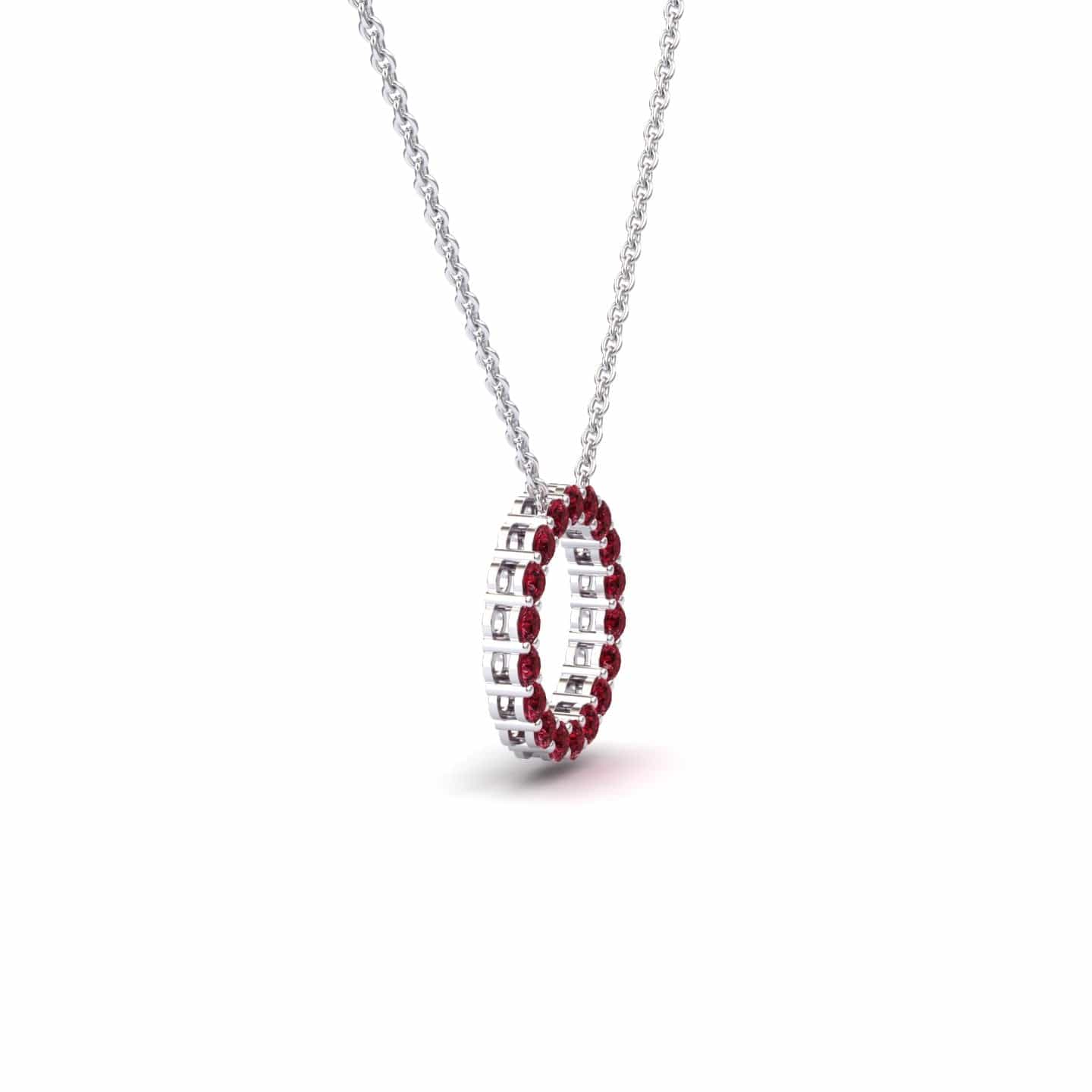 Ruby Circle Necklace - Ivanka