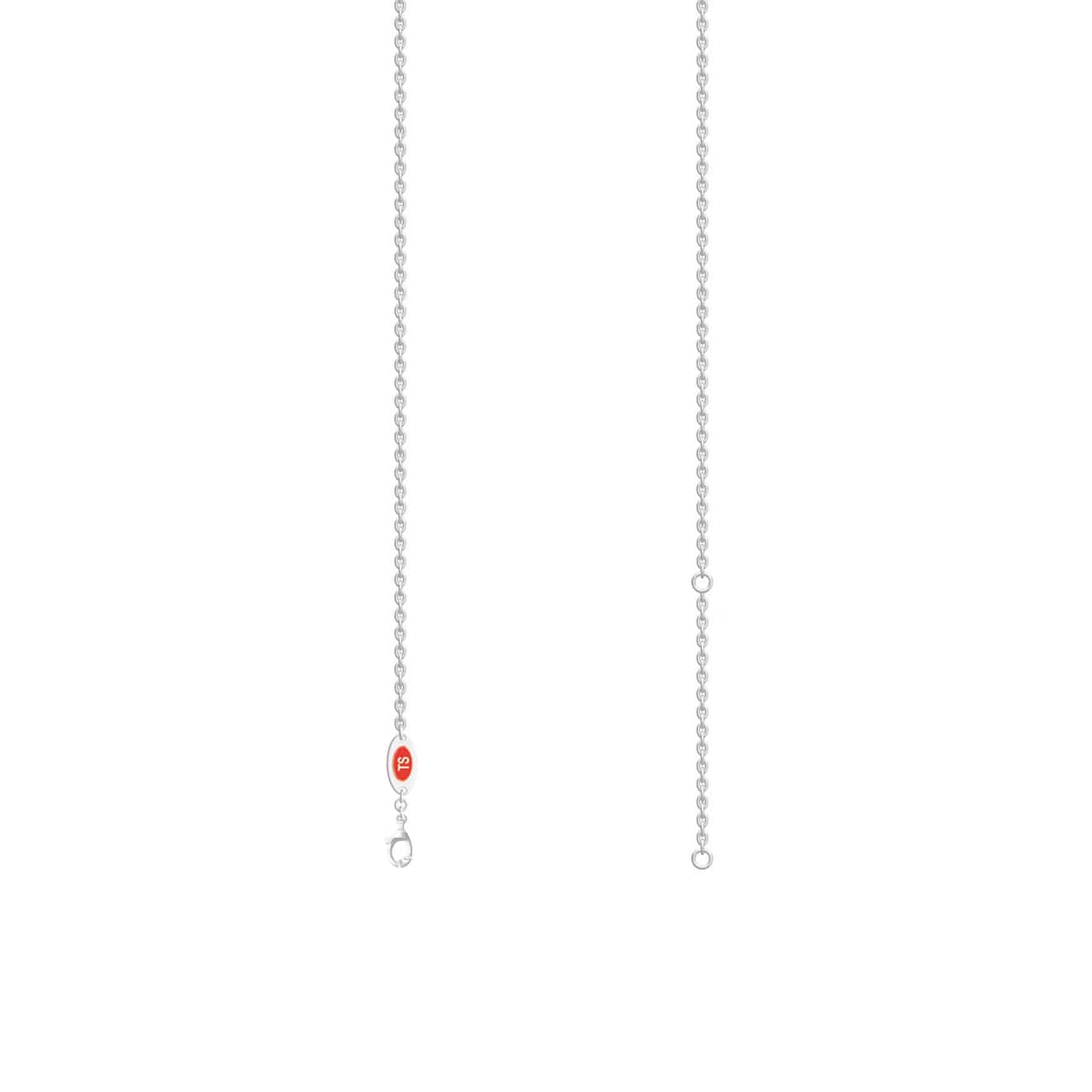 Lab Grown White Diamond Swirl Necklace - Natalia