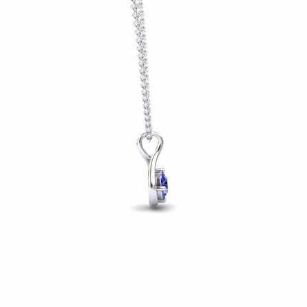 Tanzanite Infinity Teardrop Necklace - Paulina