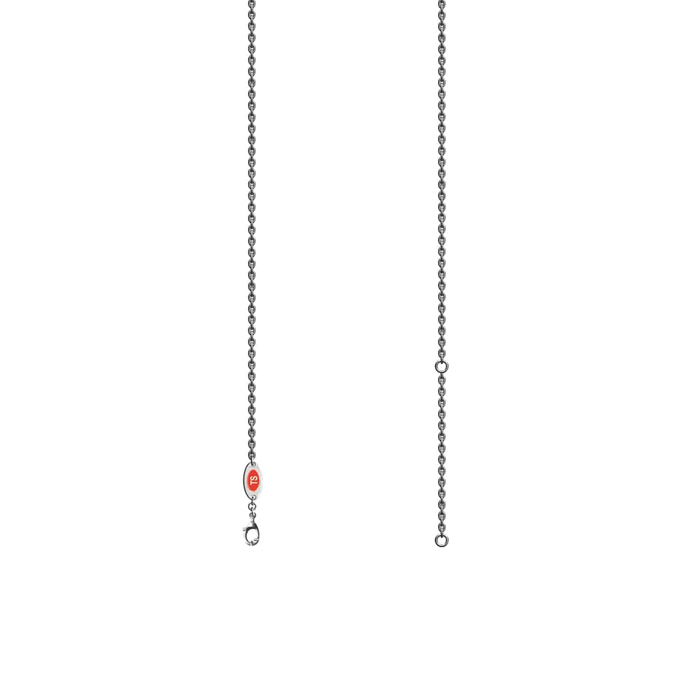 Black Diamond Circle Necklace - Aileen