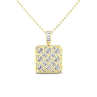 Lab Grown White Diamond Lattice Necklace - Liliana
