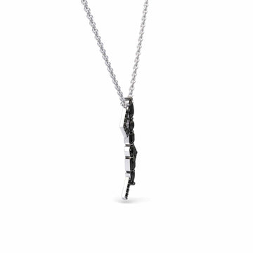 Black Diamond Lightning Bolt Necklace - Tanya