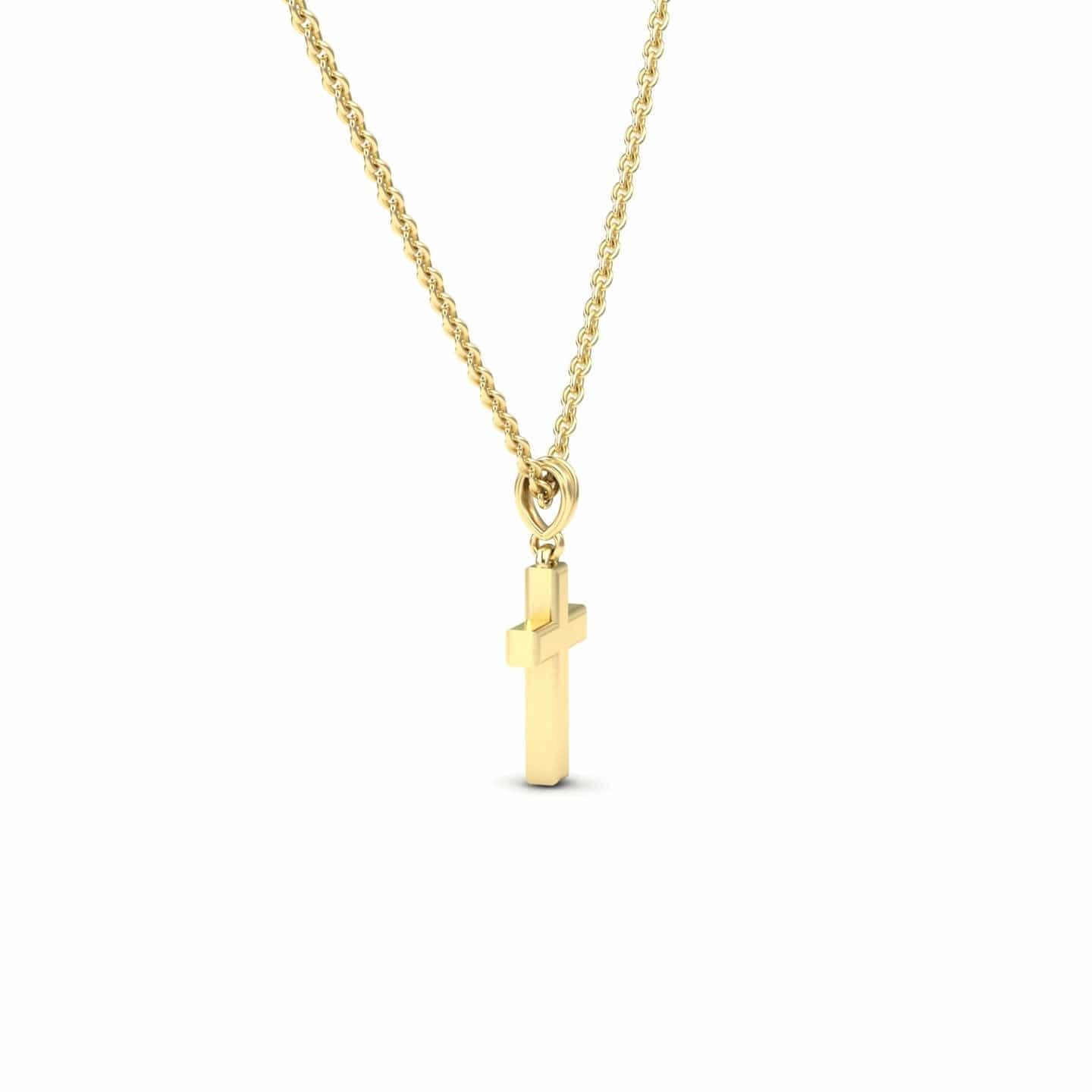 Minimalist Gold Cross Necklace - Delilah