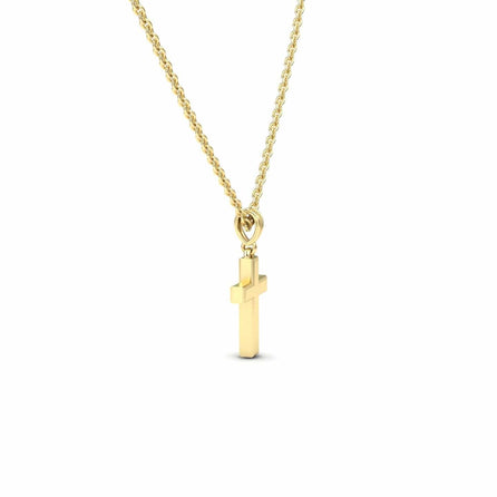 Minimalist Gold Cross Necklace - Delilah